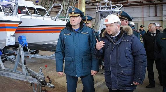 В Рыбинске побывал министр МЧС России