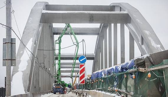 Мост в Рыбинске откроют для транспорта 1 декабря